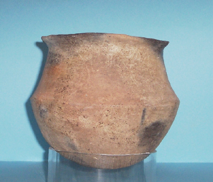 Olla cerámica utilizada como elemento funerario. Necrópolis del Cortijo de las Nogueras. (Torre Castellano, 2015)